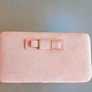 Wallet and cell phone holder wristlet